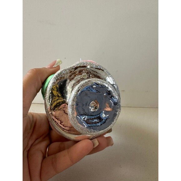 Nobel Gems Stacked Macaroon Sweet Tooth Molded Blown Glass Christmas Ornament - Picture 4 of 5